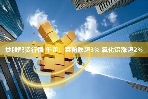 炒股配资行情 午评：菜粕跌超3% 氧化铝涨超2%