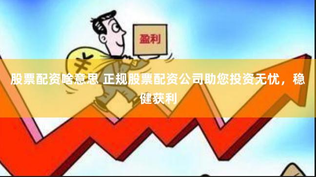 股票配资啥意思 正规股票配资公司助您投资无忧，稳健获利